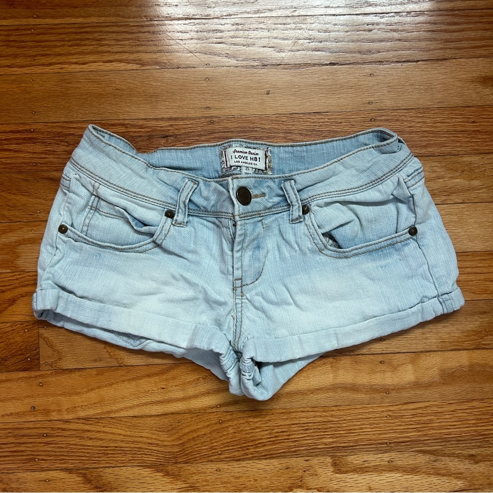 Forever 21 Sky Blue Jean Shorts